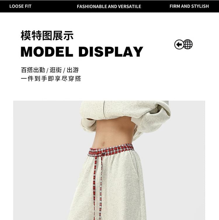Kimeya - Hoge taille effen wijde broek