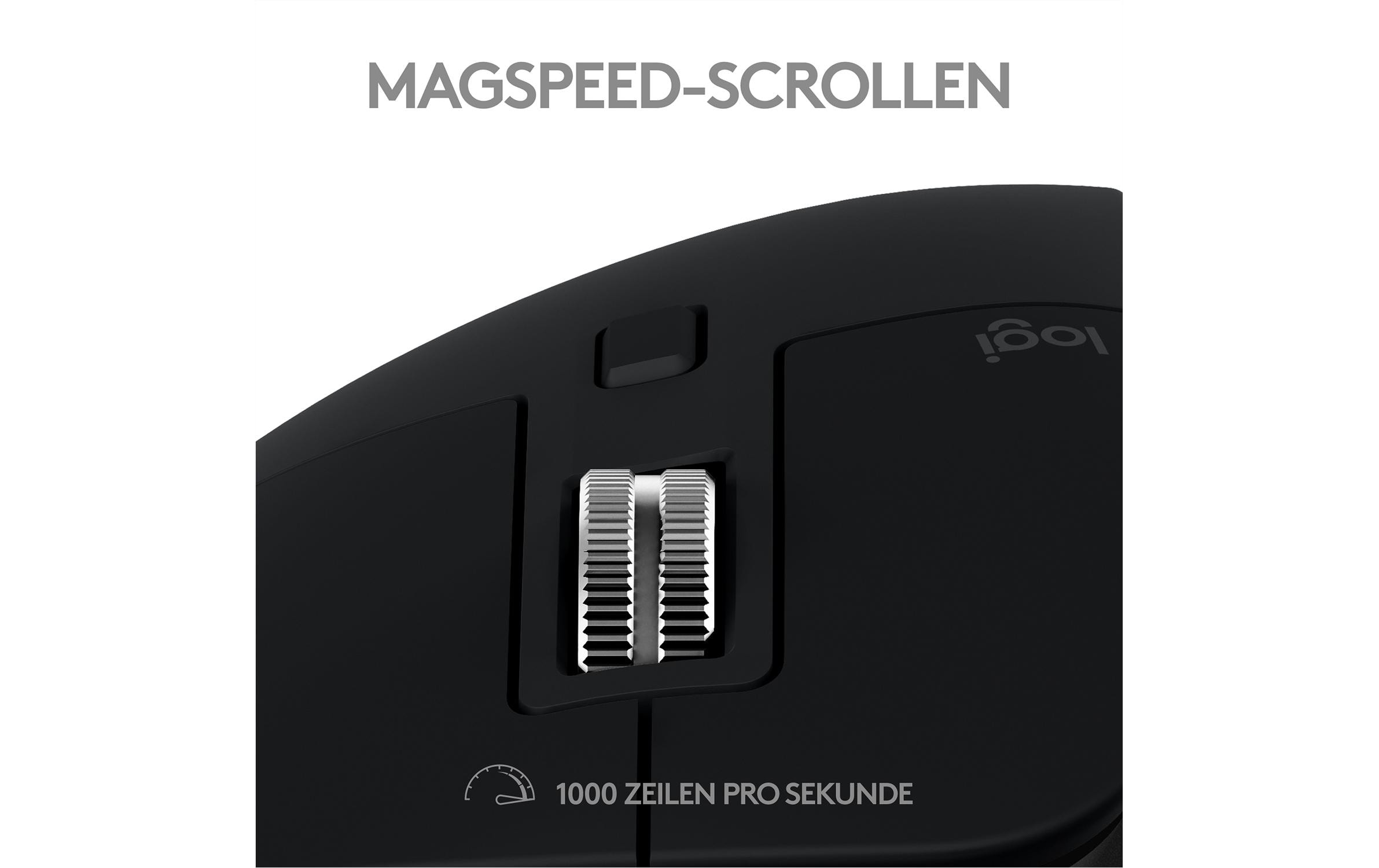 Maus MX Master 3S for Mac space greyFür Mac optimierte Präzisionsmaus mit «Logitech Flow»-Technologie