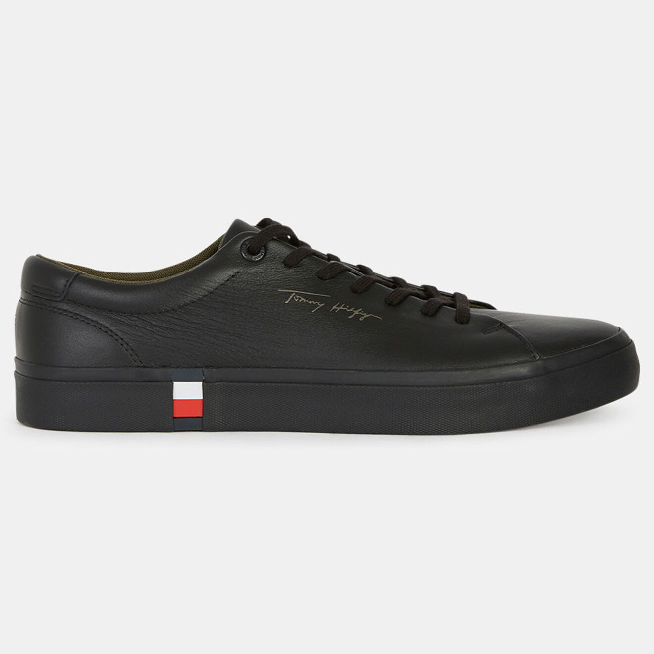 Tommy Hilfiger Baskets en Cuir Corporate Monoch noires