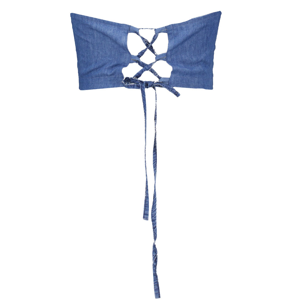 Bandeautop Zeeman x Oxious Denimblauw kopen? Goed en goedkoop