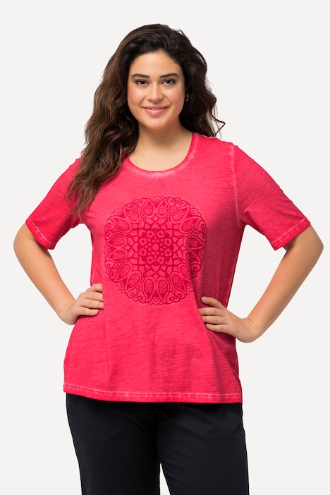 T-Shirt, Mandala, Classic, Rundhals, Halbarm