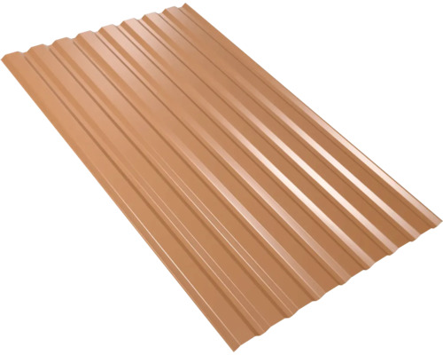 PRECIT trapezium wandpaneel W20LA koperbruin RAL 8004 vaste breedte 1135 mm x dikte 0,5 mm (verkocht per meter van 150 tot max. 900 cm)