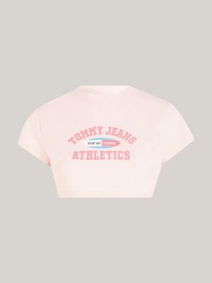 Camiseta cropped ultra com logo de Nova York