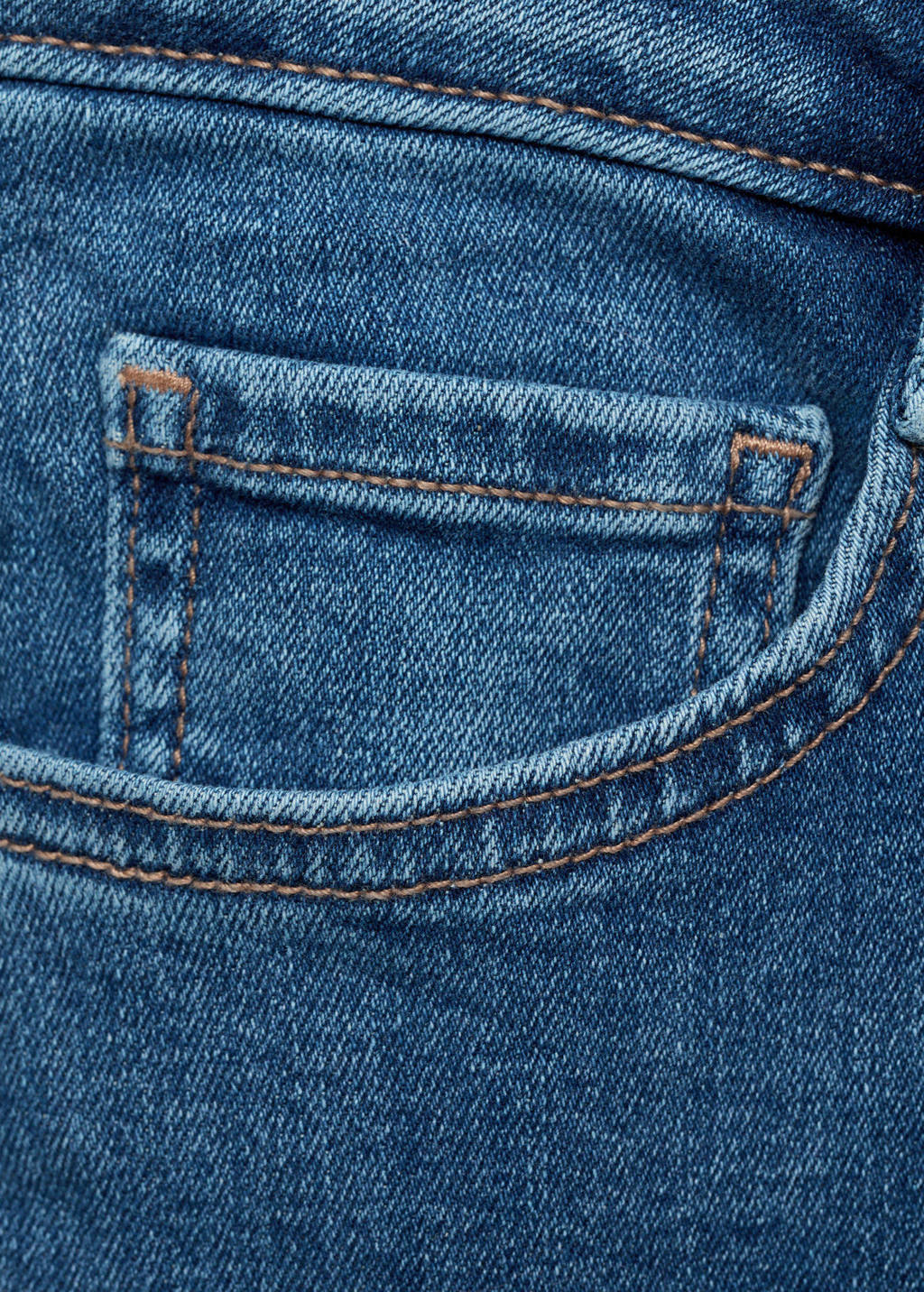 MANGO TEEN flared regular waist flared jeans medium blue denim