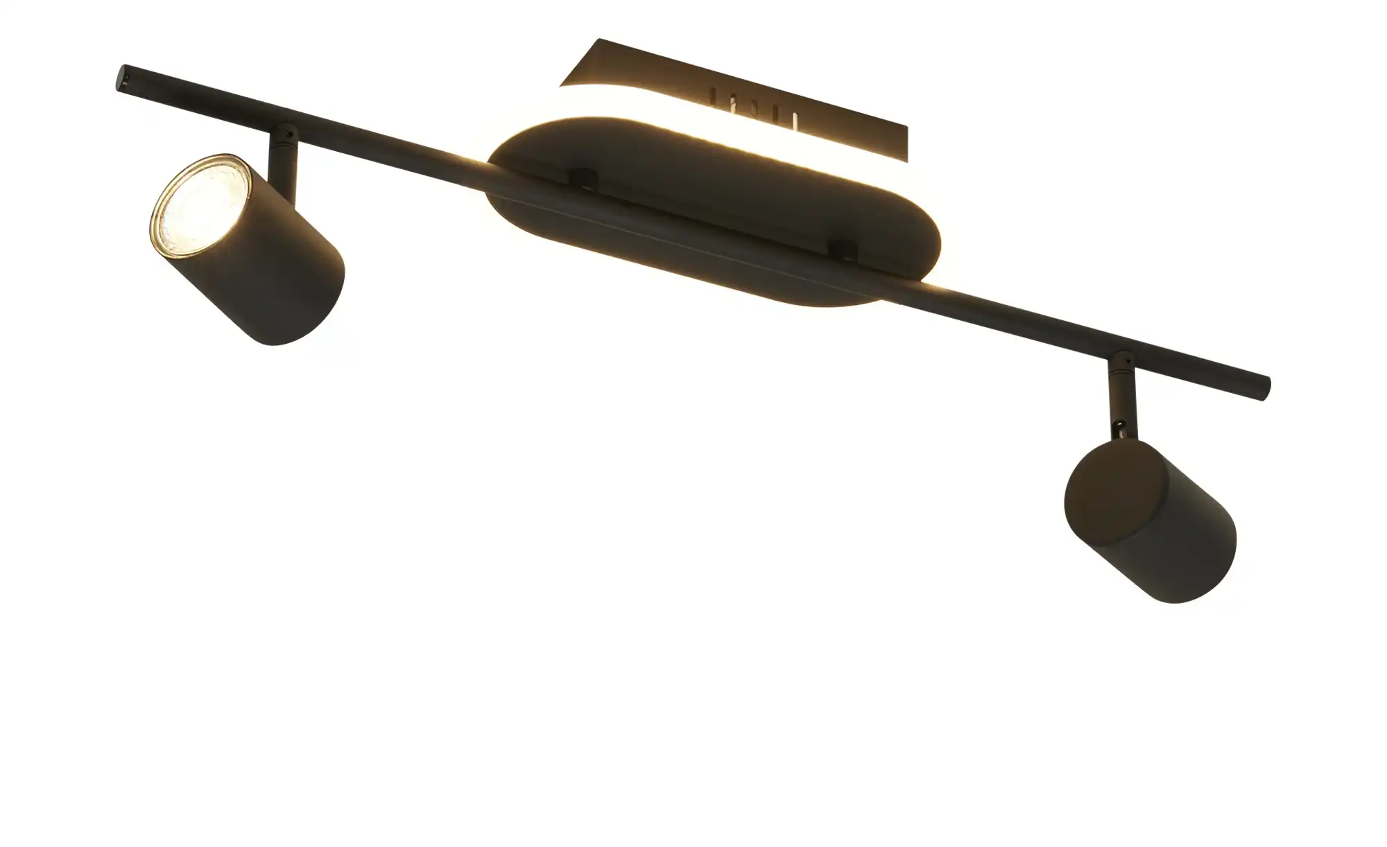 KHG LED-Deckenspot, 2+1-flammig, sandschwarz