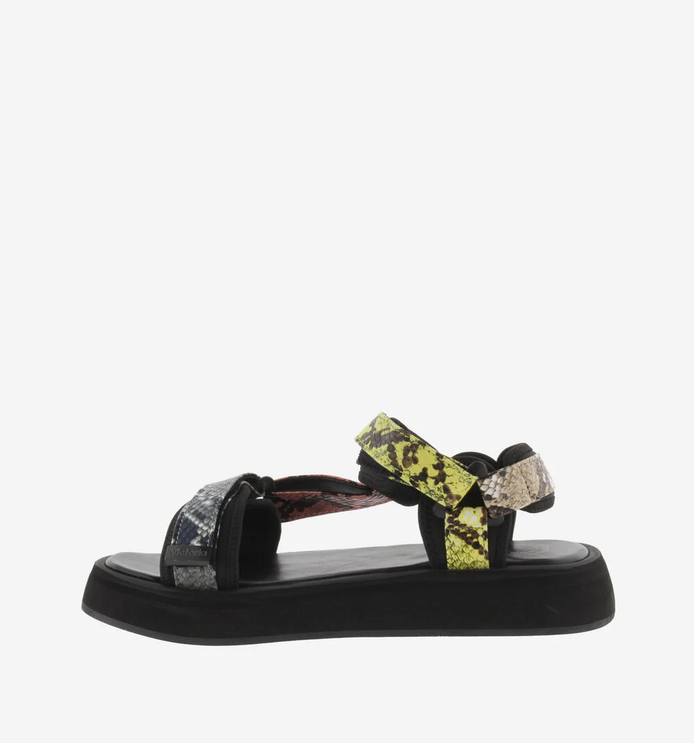 SAL SANDALE SCRATCH SERPENT Tongs imprimées pour femme AMARILLO