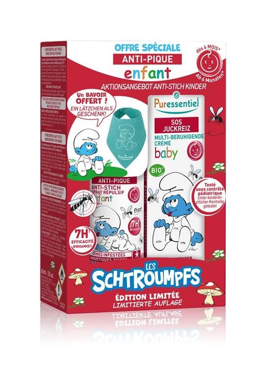 Puressentiel Anti-Stich Schlumpf-Set Kind/Baby 2 Stück 1 Stk
