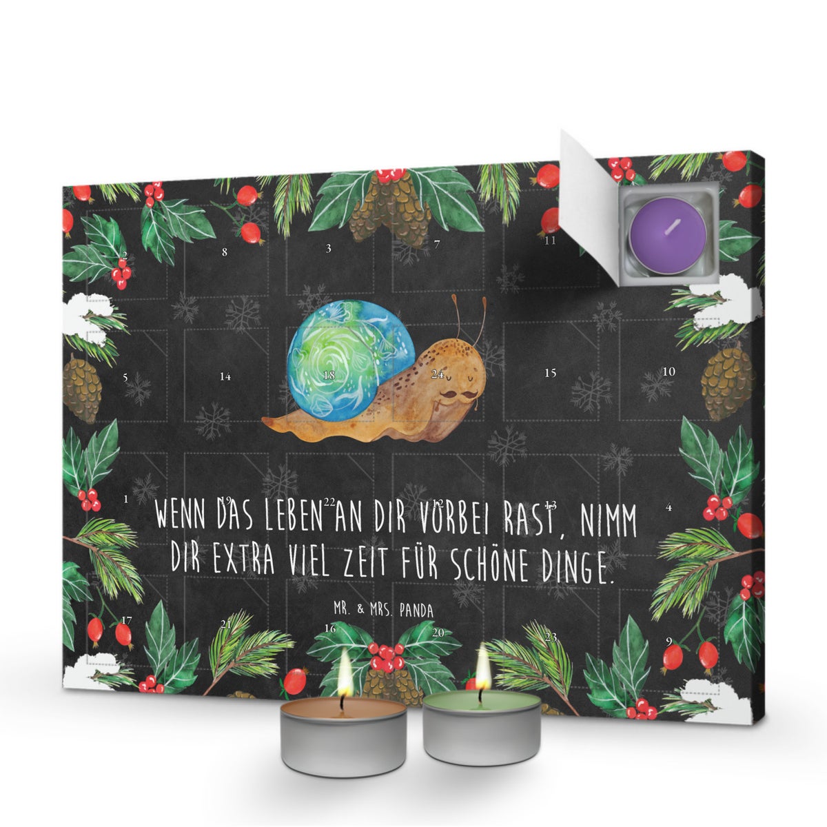 Mr. & Mrs. Panda Geurkaars Adventskalender Slak Sir - Zwart
