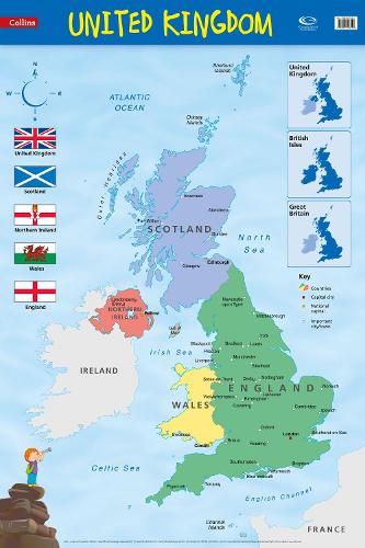 United Kingdom: Wall Map - Collins Primary Atlases (Sheet map, rolled)