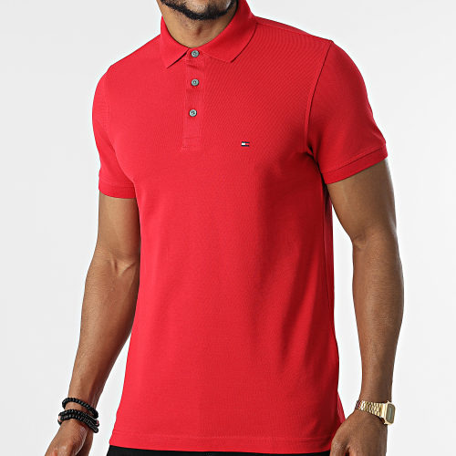 Polo Manches Courtes 1985 Slim 7771 Rouge