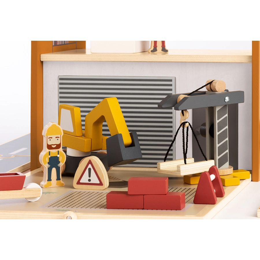Pinolino Spielwelt 'Baustelle Gustav' mit Zubehör