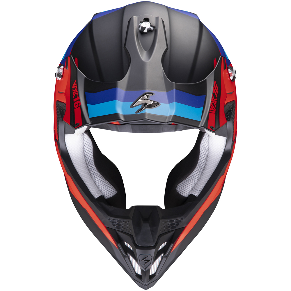Scorpion - Casque VX-16 Evo Air Spectrum Noir Mat / Rouge / Bleu