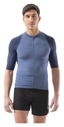 Maillot manches courtes Compressport Trail Racing Postural Bleu Homme