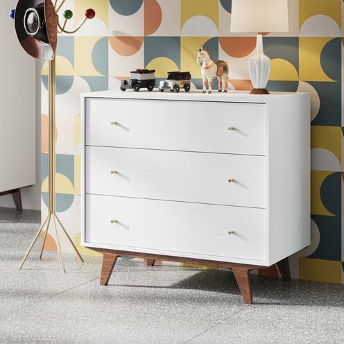 Commode MID 2 Blanc/Noix - VOX