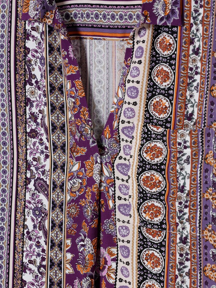 Camisa fluida de padeiro - Bordô