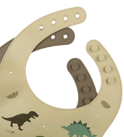 A Little Lovely Company Hagesm?k - 2-pak - Silikone - Dinosaurs