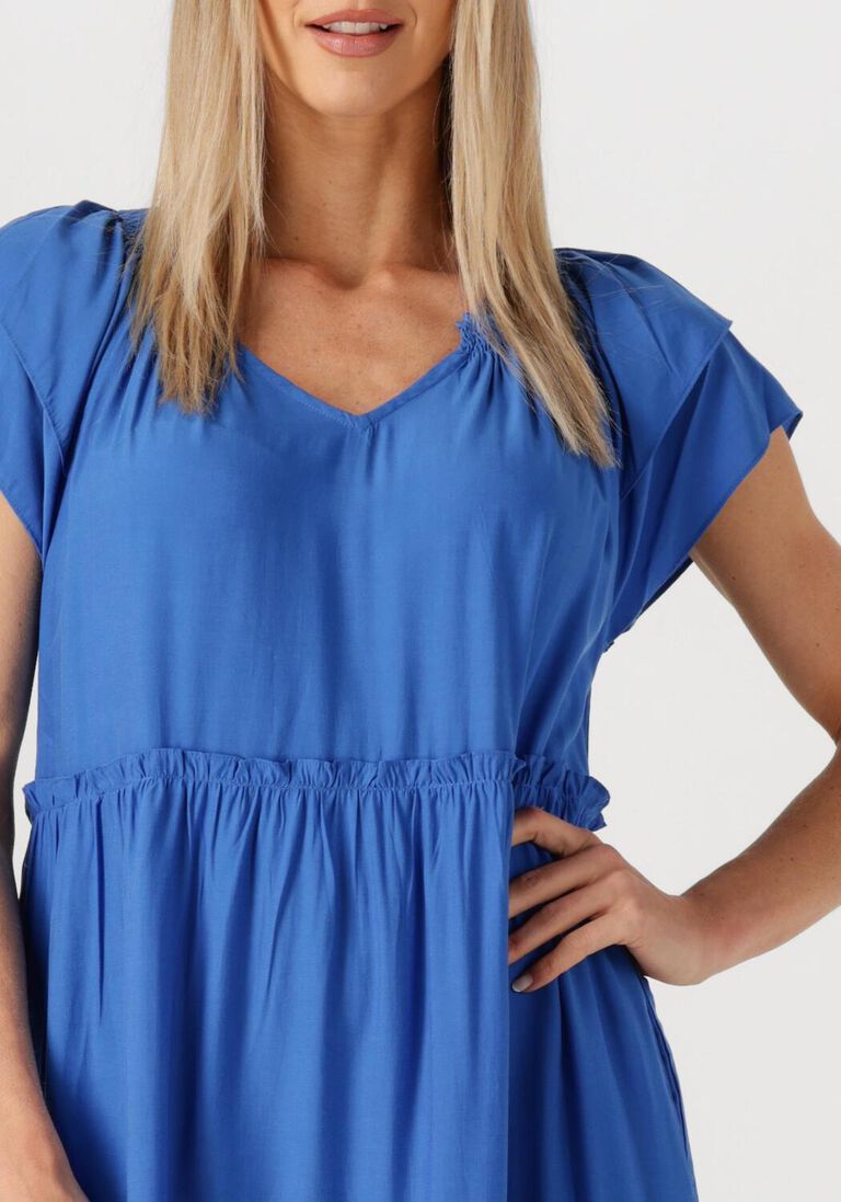 blauwe co'couture maxi jurk new sunrise dress