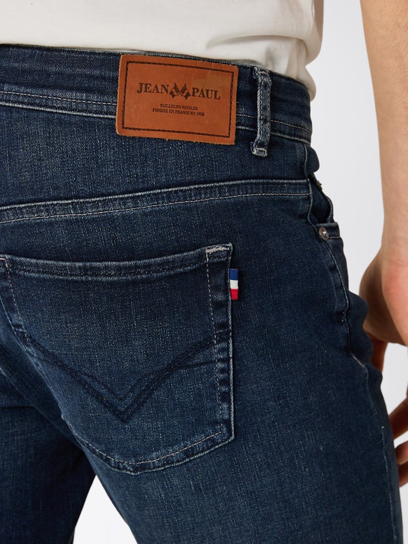 New Pierre Deep Blue Stretch Jeans Stonewashed   Used
