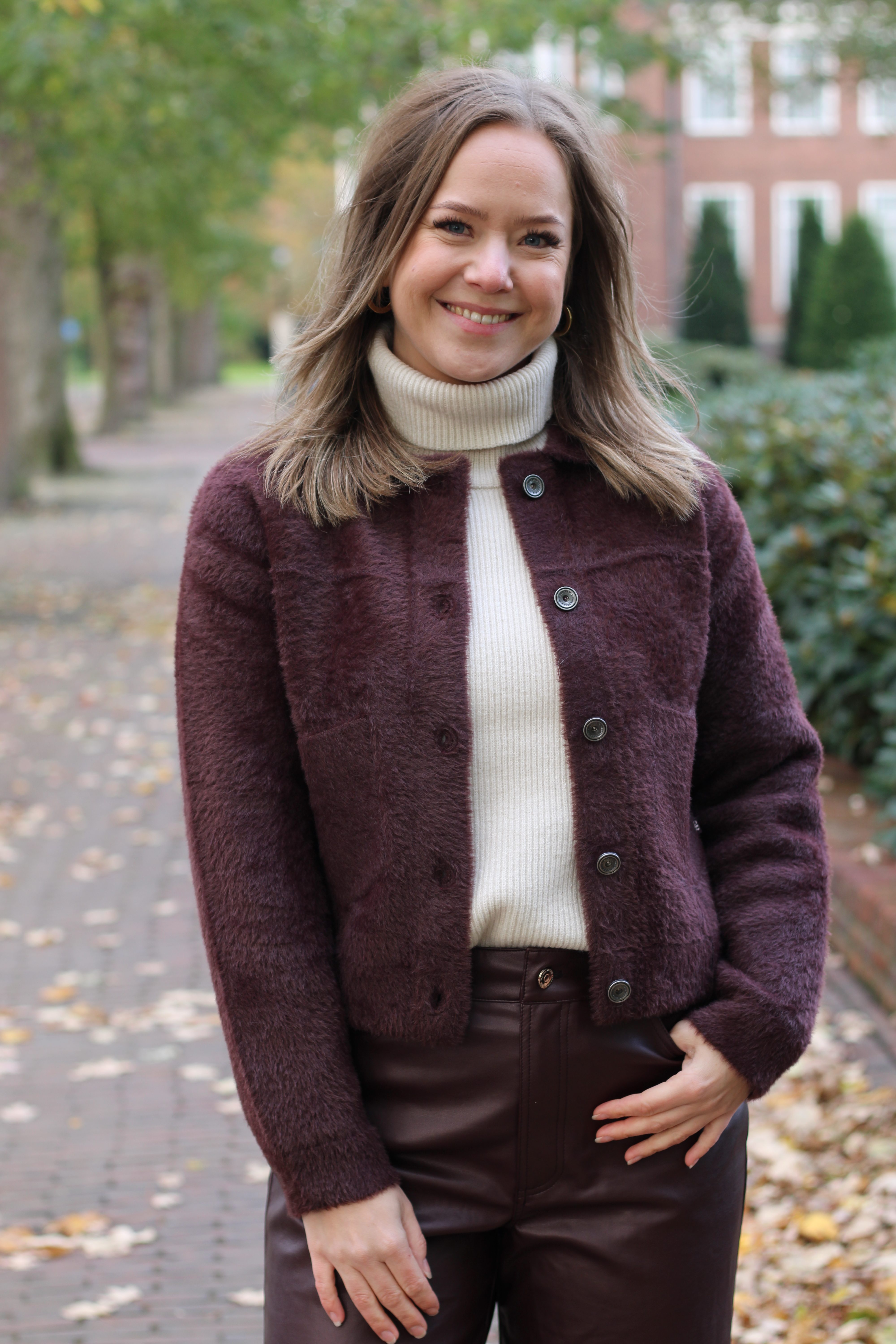 Rino & Pelle - Bubbly Boxy Jacket - Chocolate Bean