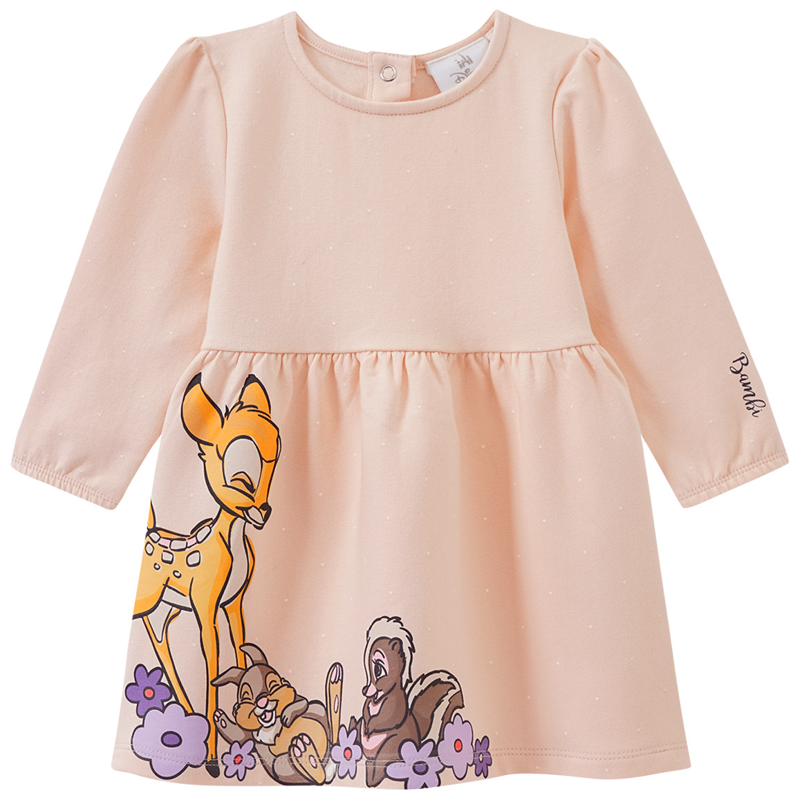 Topomini Bambi Kleid aus Bio-Baumwolle creme