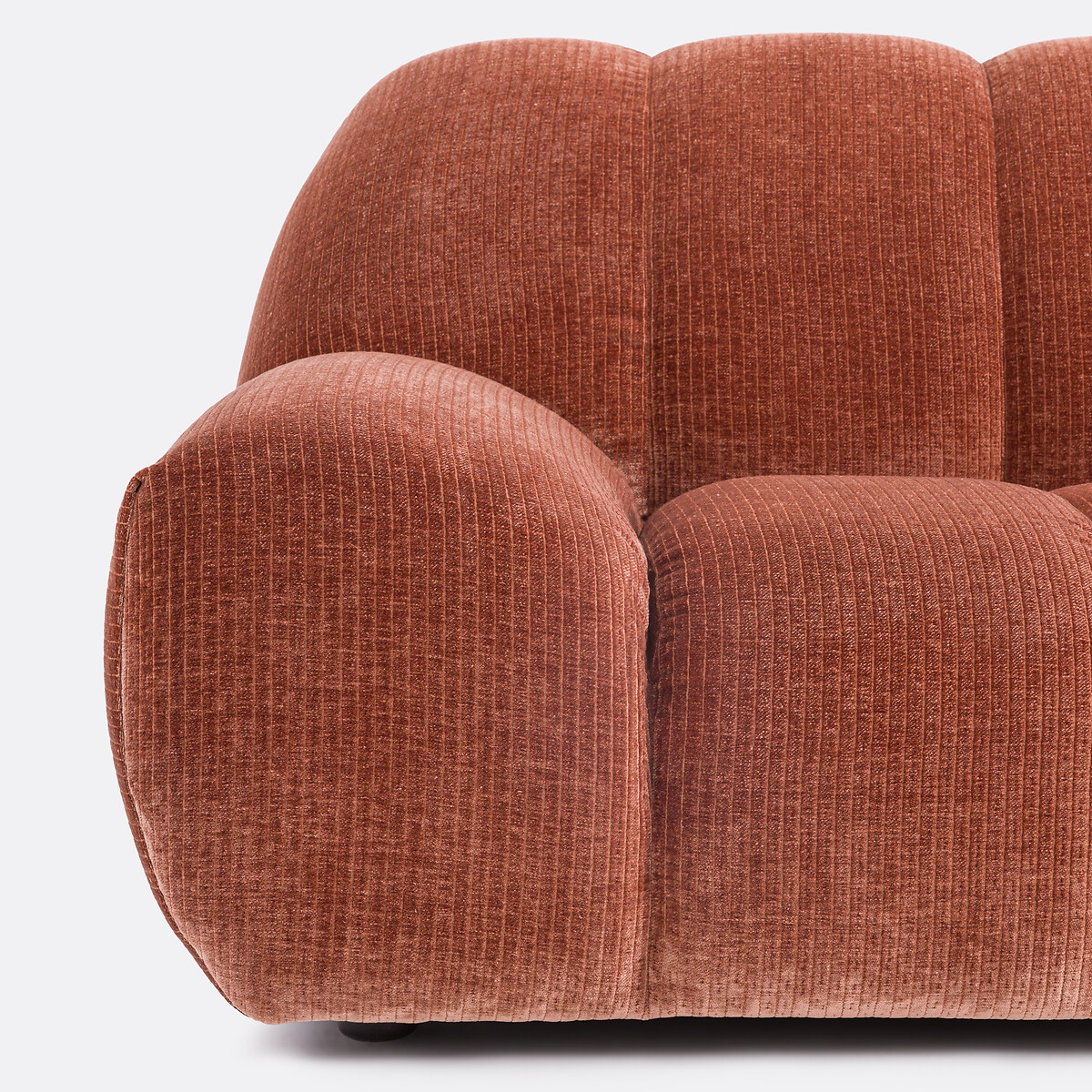 LA REDOUTE INTERIEURS<br>Sofá vintage de 2 lugares em veludo cotelê, Nuria