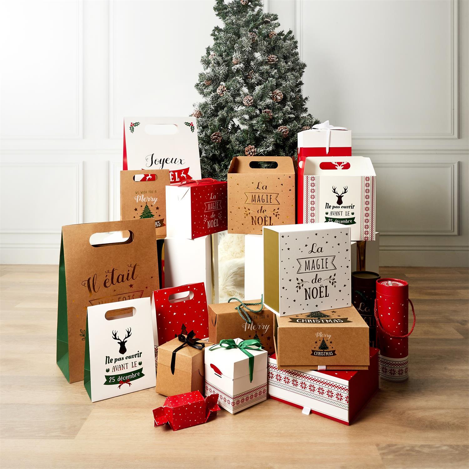 BOITE CADEAU NOEL 25X25X12CM