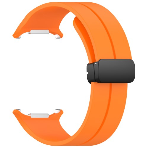 Samsung Galaxy Watch Ultra (47mm) Silikon Armband mit Magnet-Verschluss (Gelenkumfang: 140-215mm) - Orange