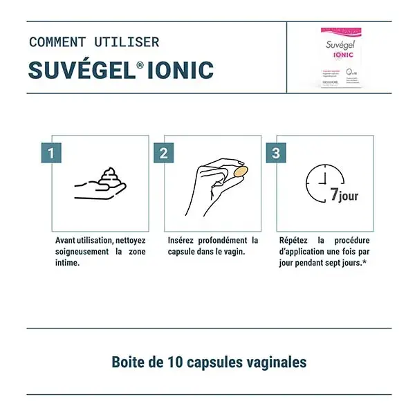 Densmore Suvégel Ionic - Infecções vaginais - 10 cápsulas vaginais