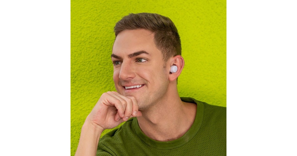 JLabGo Air Pop True Wireless headphones in-ear oortjes  (Lila, Bluetooth 5.1)