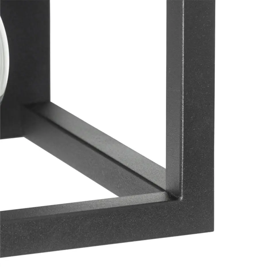 Qazqa wandlampen cage rack zwart e27