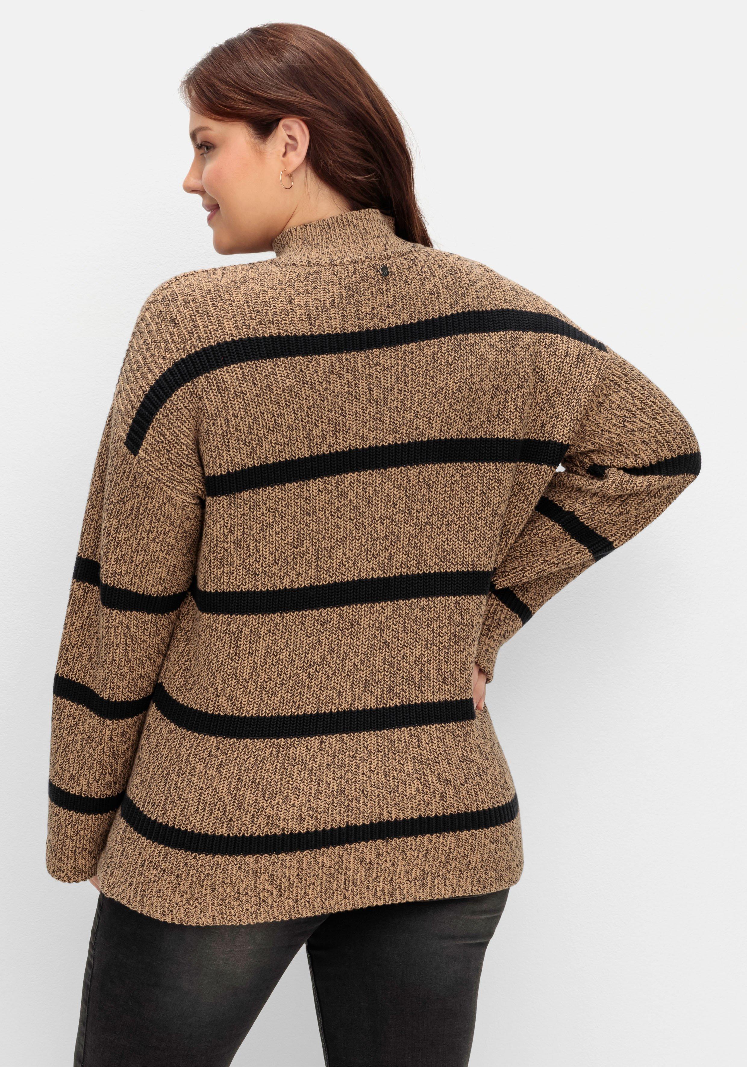 Pullover in Boxy-Form, mit Streifenmuster