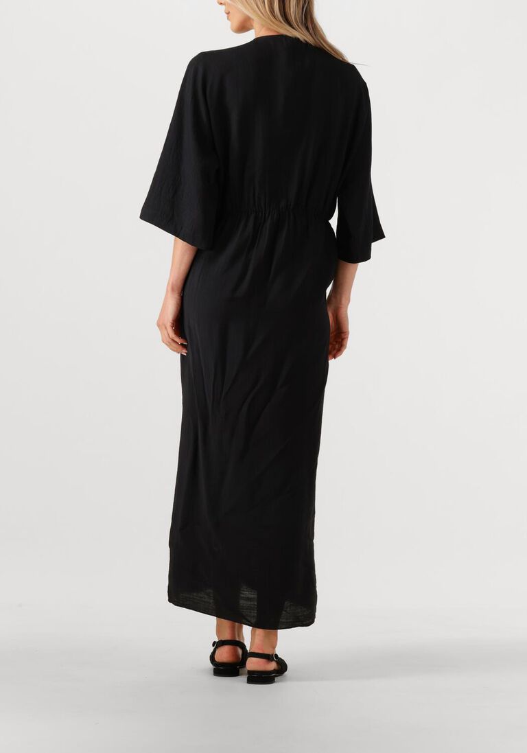 zwarte co'couture maxi jurk heracc knot dress