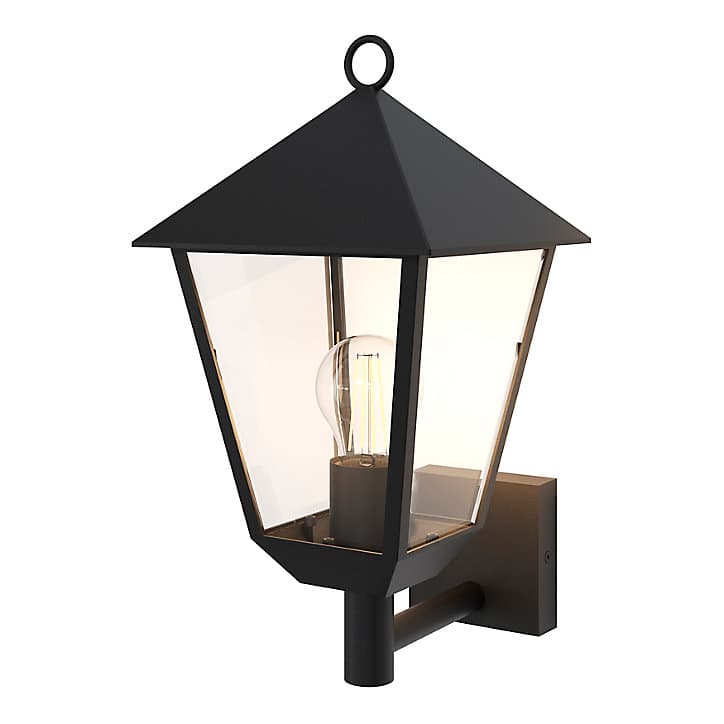 Applique murale montante Docker E27 25W IP44 GoodHome noir