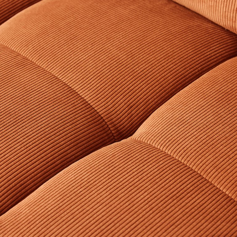 HKliving Wave bank element midden corduroy rib hay