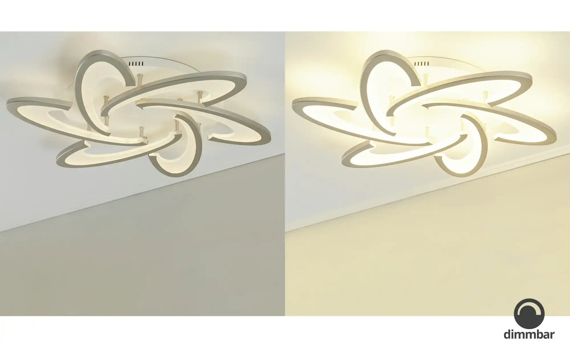 Meisterleuchten LED-Deckenleuchte, 6-flammig, weiß