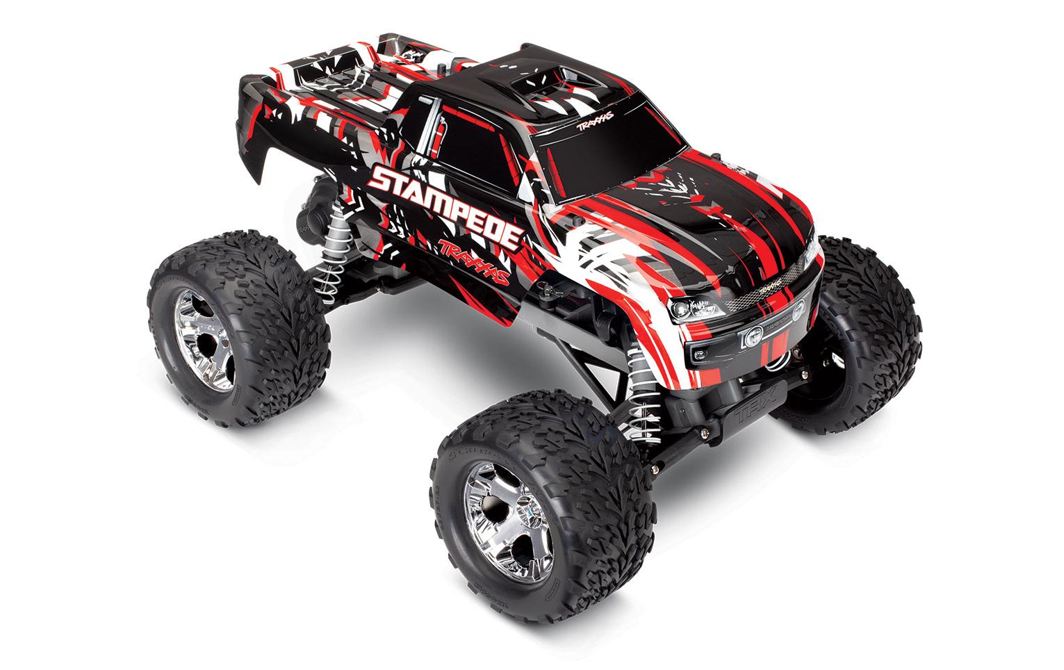 Monster Truck Stampede 2WD, Rot , ARTR, 1:10<br>Monstertruck mit Heckantrieb und 550er Bürstenmotor