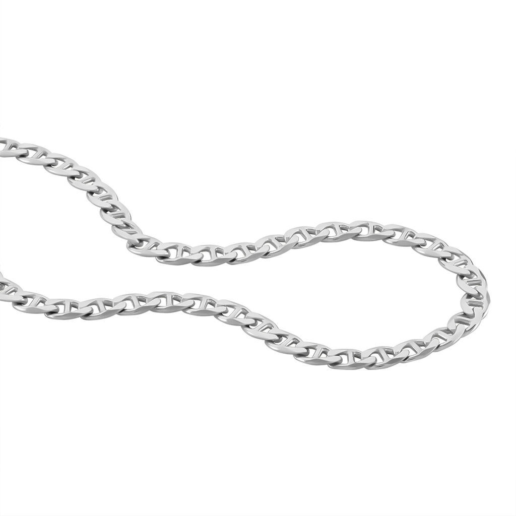 Chaîne Piato Marine Argent Blanc