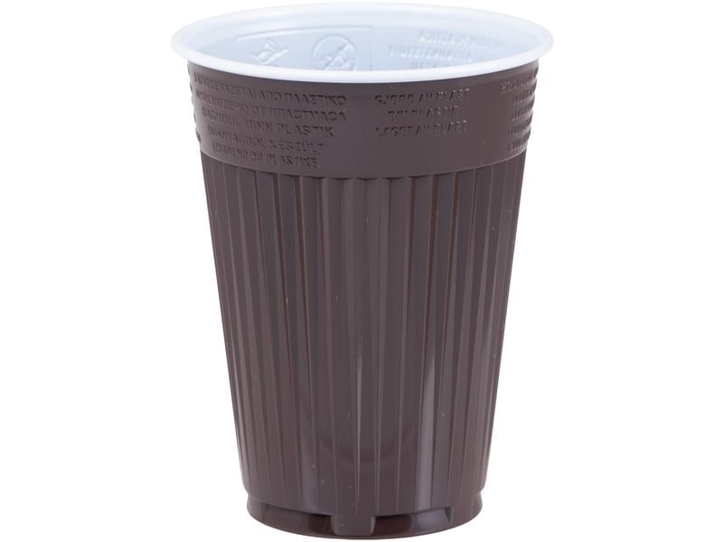 ELCO Einweg-Kaffeebecher 180 ml, 100 Stück, Braun Automatenbecher