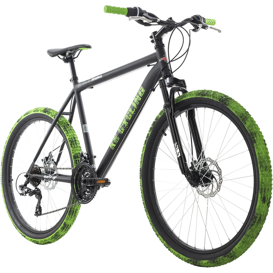 KS Cycling Mountainbike Hardtail 26 Zoll Crusher schwarz-grün