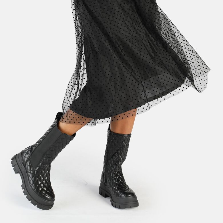 ASPHA CLF CHELSEA HI - bottines véganes - NOIR
