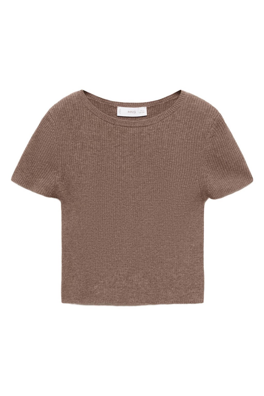 Mango Kids T-shirt bruin