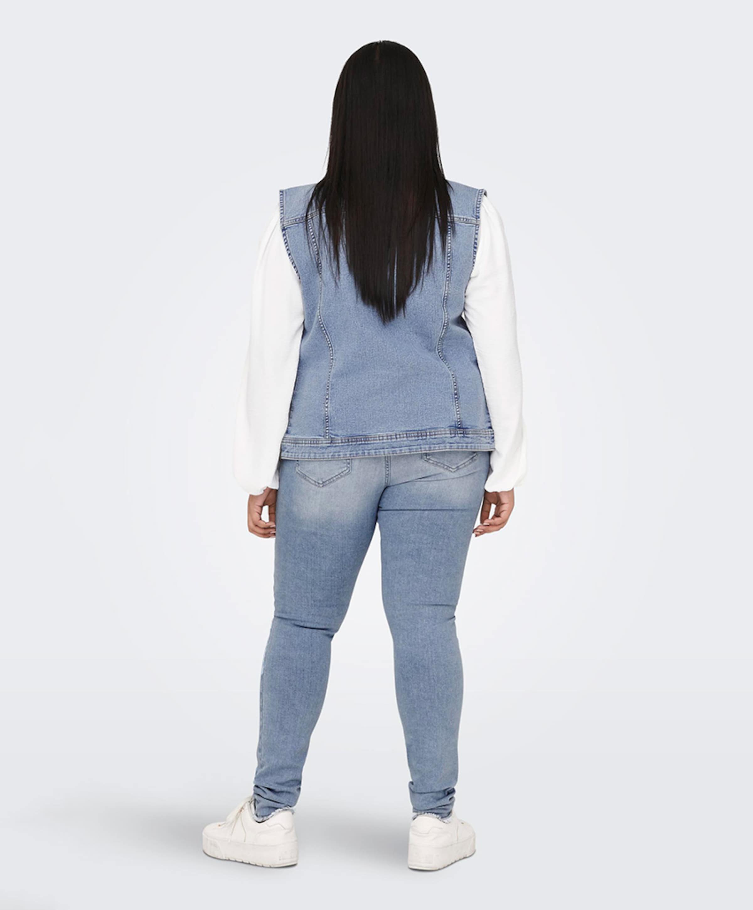 Only Carmakoma Dames gilet blauw