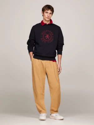Moletom com logo Crest oversized