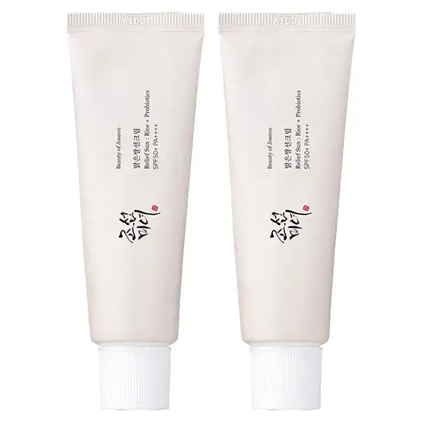 Protetor Solar Facial Beauty of Joseon Relief com Arroz e Probióticos FPS 50+ (2 unidades de 50ml)