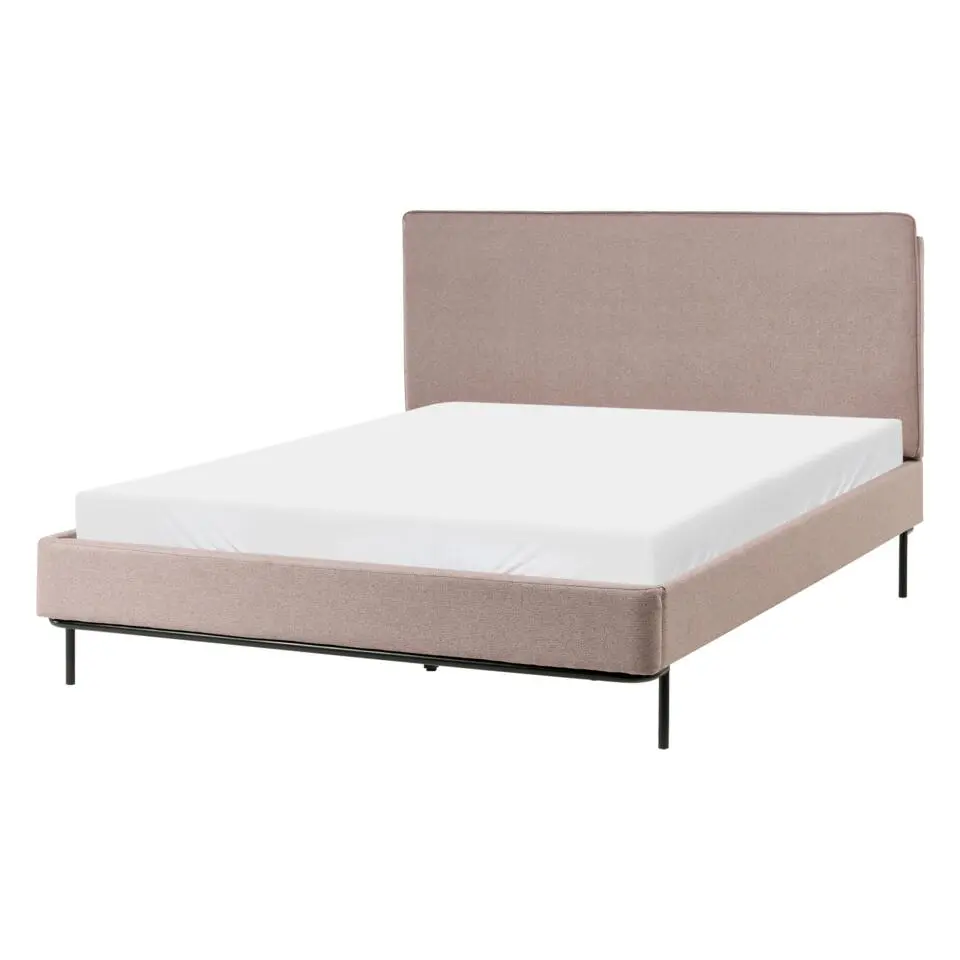 CORIO - Tweepersoonsbed - Taupe - 140 x 200 cm - Polyester