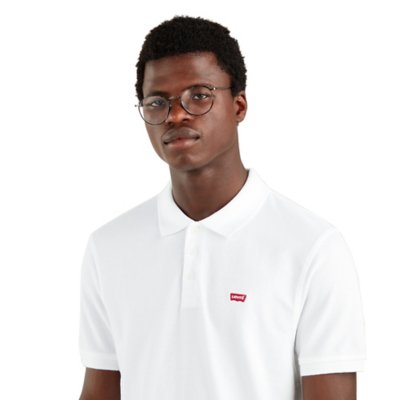 Polo à manches courtes homme Hm 0003 White + LEVIS