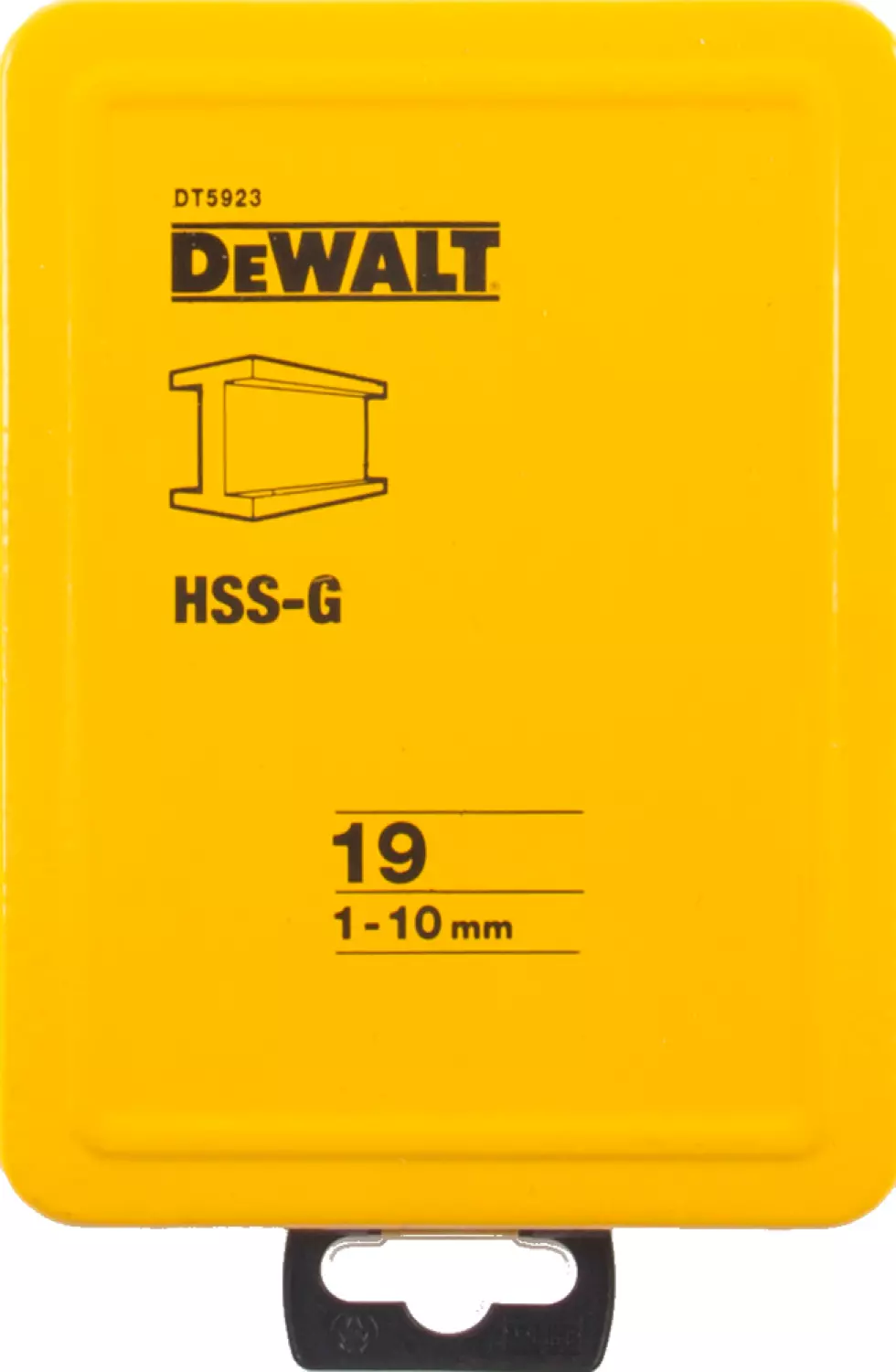 DeWALT DT5923 19 delige metaalboren in metalen cassette