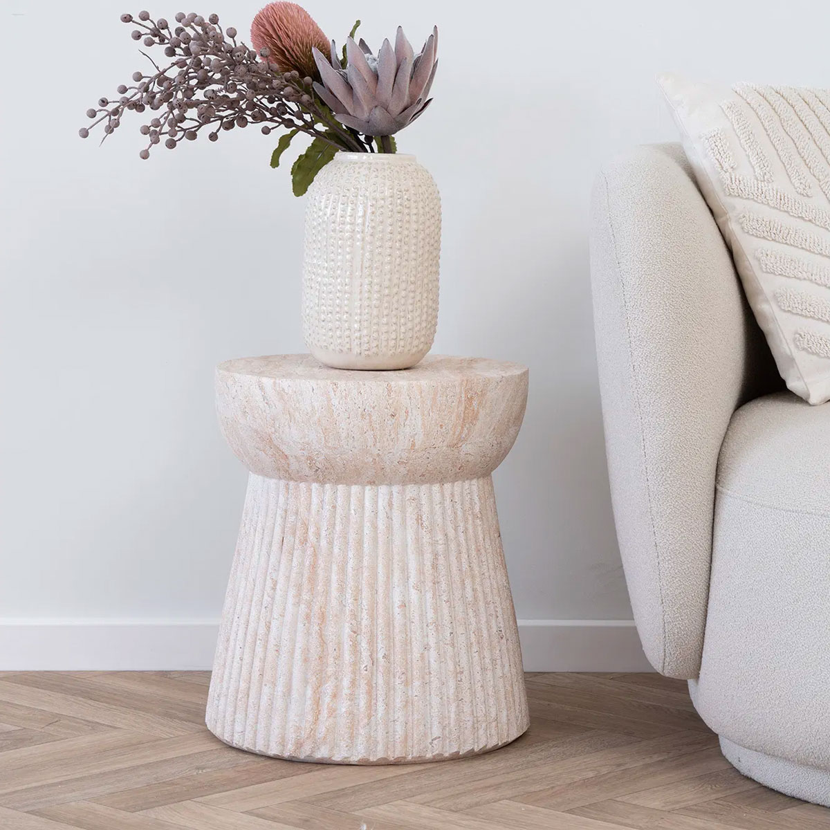 Bijzettafel Dorus Beige