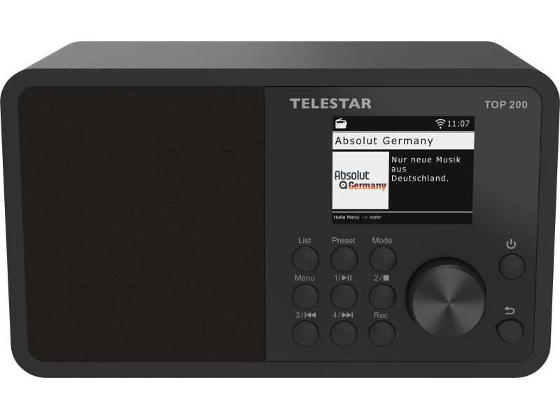 Telestar Internet Radio TOP 200 Schwarz Mono-Radio mit DAB /FM und Internetradio
