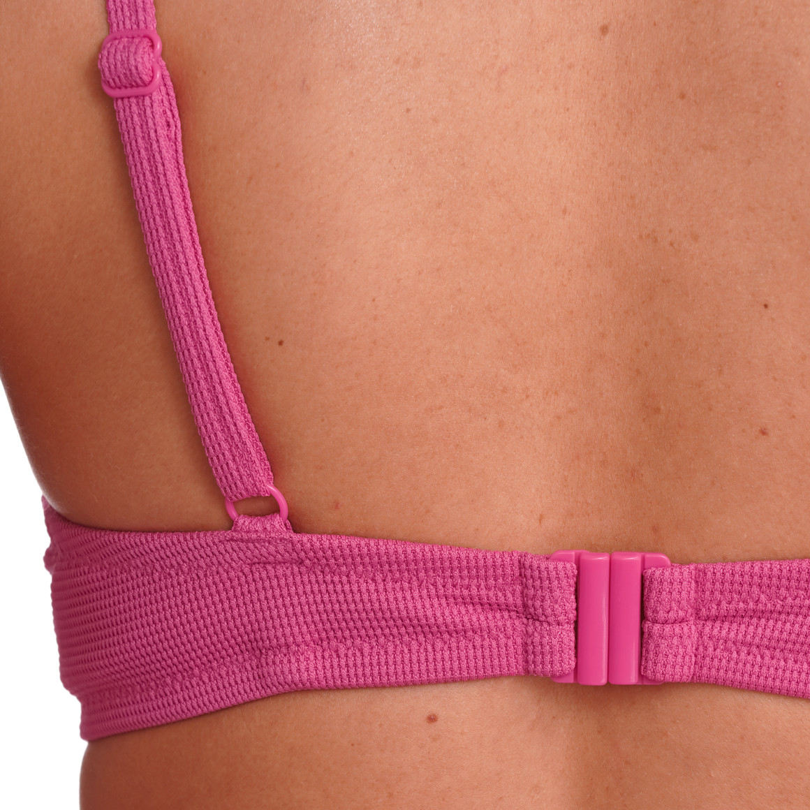 Gina Benotti Damen Bikinioberteil mit feiner Struktur pink